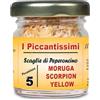 I Piccantissimi - MORUGA SCORPION YELLOW peperoncino piccantissimo in vasetto da (13 gr) - Scaglie di Peperoncino a lunga conservazione coltivato con rispetto in Italia (1.400.000 SHU)