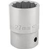 Draper Bussola T-MM/B 3/4 a 12 punte (27 mm), blu, 27 mm