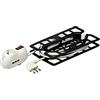 BTicino 3635DB Prolunga elettrica BTRE, cavo 3x1.5mmq di 5 metri, con Spina Grande 16A e ciabatta elettrica con 2 Prese Bivalenti 10/16A, 1 Presa Schuko e Interruttore Luminoso, 3500 W, 250 V, Bianca