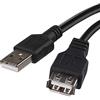 EMOS Cavo di prolunga USB A maschio a A femmina per ricarica e trasferimento dati Cavo lungo 2m USB 2.0 per ricarica rapida e trasferimento dati ad alta velocità 480Mbps Nero