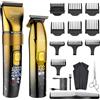 Hatteker Tagliacapelli Professionale e Kit Di Tagliacapelli a T Per Uomo Senza Fili Per Barba e Barbiere, Kit Di Taglio Dei Capelli Per Taglio Di Capelli IPX7 Impermeabile (oro)