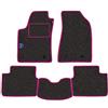 PROPOSTEONLINE Set Tappetini realizzato per ALFA ROMEO MITO da anno 2008 in poi in Moquette automobilistica Made in Italy GRIGI con Stemma