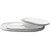 MÄSER 934046 Serie Isora Set di piatti da portata moderni con 3 piatti da portata rettangolari in diverse dimensioni, in ceramica di alta qualità, gres