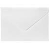 Noa Home Deco Buste da 100 pezzi, formato DIN C6, 11,4 x 16,2 cm, 130 g/m², per biglietti di auguri, inviti di compleanno, incollaggio a umido, lembo a punta, buste (bianco puro)