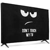 kwmobile Protezione Compatibile con 43 TV - Cover Proteggi-Schermo PC e TV da Interno - Custodia Protettiva Anti-Polvere - bianco/nero