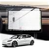 GAFAT Tesla Model Y 2020-2024 / Model 3 2017-2023 15 Pellicola Protettiva per Navigazione, Model Y 2024 Infotainment System Pellicola in Vetro, Antiurto, 9H Anti-Graffio [Non per 3 Highlαnd 2024+]