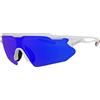 CGM Occhiali sportivi 770A FLY Bianco|IRIDIUM PLUS Blu S2 (18%-43%)