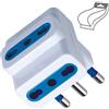 ECOVA ADATTATORE MULTIPLO BIPASSO 16A 3 PRESE BIANCO -ECO30045