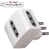 V-TAC ADATTATORE MULTIPLO 10A 3 PRESE BIANCO -LED8721