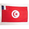 AZ FLAG Bandiera Protettorato Francese In Tunisia 1881-1956 150x90 cm - Bandiera Impero Coloniale Francese 90 x 150 cm Foro per Asta