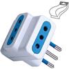 ECOVA ADATTATORE MULTIPLO 10A 3 PRESE BIANCO -ECO30039