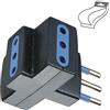 ECOVA ADATTATORE MULTIPLO 10A 3 PRESE NERO -ECO30040