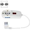 ECOVA MULTIPRESA BIPASSO 3 POSTI SPINA 10A -ECO30225N