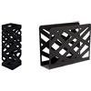 Haku Möbel 26529 Portaombrelli Nero, W: 16 x D: 16 x H: 48 cm & Möbel 44596 Portariviste, 26 x 35 x 10 cm