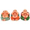 lachineuse - Cofanetto 3 Buddhas Rieurs de Saggezza - Statuette Piccoli Buddhas Colori - Decorazione Feng Shui - Oggetto decorativo Zen Cinese per Interni Soggiorno Ufficio - Idea Regalo Asiatico