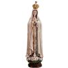 DRW Figura Vergine di Fatima Stile Legno Vecchio in Resina Dipinto a Mano 40 cm
