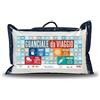 V.I.P. VERY IMPORTANT PILLOW V.I.P. Cuscino da Viaggio Memory Foam, Guanciale Compatto e Morbido per Viaggiare in Auto Treno Aereo 40 x 25 cm Made in Italy