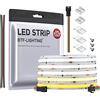 BTF-LIGHTING FCOB COB Indirizzabile CCT WS2811 IC 576LED/m Flessibile Ad Alta Densità Uniforme Inseguimento Colore LED Striscia 5M DC24V Tunable 3000K-6000K CRI 90+ per la Decorazione Domestica Indoor