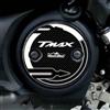 Resin Bike Adesivi Scooter Compatibile con Yamaha Tmax 500 T-max 530 2001-2016. Protezione Carter Variatore Antigraffio e Antiurto. Coppia di Adesivi Resinati 3D Carboon Look e Bianco