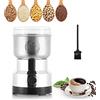 Moongiantgo Macinacaffe Elettrico 200W 14500rpm, Mulino Portatile per Cereali 300ml, Smash Multifunzione Ultrafine, Acciaio Inossidabile, Ideale per Materiali Secchi, Spezie, Erbe, Caffè (Argento)