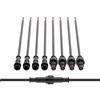 BTF-LIGHTING Connettore elettrico impermeabile a 2pin 22AWG maschio femmina IP65 Cavo di prolunga da 20cm per luci di striscia a LED per interni/esterni/stringa dado da 15mm 5 coppie