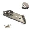 Flomore 69x20mm Staffa angolare da parete per mensole in acciaio inox, S (confezione da 10)
