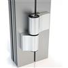 Hahn M911GW000 Nastro per Porta 4-AT, in Alluminio, 2 Pezzi, con Vite di Ancoraggio 20/86/58 mm, Colore: Bianco, Argento