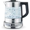 SEVERIN Bollitore per Acqua e tè, 5 Programmi di Infusione Preimpostati, Temperatura e Tempo Regolabili, Acciaio Inossidabile, 1,0 litri - 2200, WK 3473