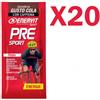 ENERVIT PRE SPORT Confezione di 20 Gelatine in busta da 45 g gusto COLA - Energetico a base di Carboidrati con Caffeina