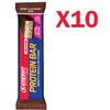 Enervit Sport Protein Bar Chocolate & Cream, box 10 barrette proteiche da 45g con vitamine e minerali senza glutine