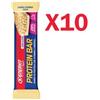 Enervit Sport Protein Bar gusto Vaniglia-Yogurt, conf 10 barrette proteiche con vitamine e minerali, senza glutine