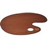 TALENS Holzpalette, oval, lackiert, 24,7 x 34,5 cm