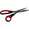 Wedo-Forbici universali, con impugnatura morbida, 21 cm/9768 21,0 cm, colore: nero/rosso