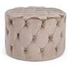Sedute TP 89 pouf tondo capitonnè velluto tortora