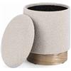 Sedute TP 87 pouf contenitore effetto boucle' 42 cm