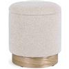 Sedute TP 88 pouf contenitore effetto boucle' grigio 35 cm