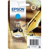 EPSON CARTUCCIA EPSON ORIGINALE CIANO T1622 SERIE PENNA E CRUCIVERBA - EPSON - C13T16224012