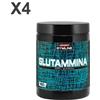 Enervit Gymline Muscle 4 Barattoli Glutammina 100% 4x400 gr- Integratore di L-Glutammina altamente solubile
