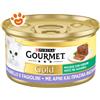 Purina Cat Gourmet Gold Mousse Gattini con Vitello - Lattina Da 85 Gr