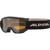 ALPINA Unisex - Bambini, PINEY Occhiali da sci, black-rose, One Size