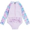 Hurley Hrlg Ruffle Long Sleeve One Piece Costume da Bagno in Un Pezzo, Light Lavender, 2 Años Bambine e Ragazze