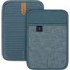 BONTHEE Cotone resistente al calore e antiscivolo per cucinare e cuocere Accessori da cucina - Set di 2 - Blu