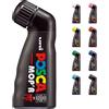 POSCA - Pennarello acrilico MOP'R PCM-22 con punta a timbro, nero | Pennarello con punta da 3 a 19 mm e forma ergonomica per quasi tutte le superfici