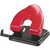 Leitz 177017 - Perforatrice D25 per 25 fogli alla volta con barra di arresto, colore: Rosso