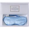 ZIMASILK Mascherina per Dormire in Pura Seta di Gelso da 22 Momme, Riempita e Fascia Avvolgente in Seta, Super Morbida e Confortevole (Prugna Chiara)