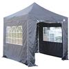 All Seasons Gazebos: Gazebo pop-up 2.5x2.5m completamente impermeabile con 4 pareti laterali Premium - Nero