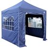 All Seasons Gazebos: Gazebo pop-up 2.5x2.5m completamente impermeabile con 4 pareti laterali Premium - Blu Navy