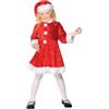 SMIFFYS Costume Mini Miss Santa, Rosso, Con Abito E Cappello Costumi bambini Bambine e ragazze (Pacco da 1)
