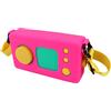 Annmore Custodia in Silicone Compatibile con Lunii Fabbrica Delle Storie Versione 1, Custodia con Tracolla per il Trasporto e la Protezione dei Cantastorie Interattivo per Bambini dai 3 agli 8 anni, Rosa