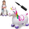 JOYIN Unicorno Bouncy Cavallo Gonfiabile Cavalcabile Cavallo Giochi Gonfiabile per Bambini attività Interne e Esterne